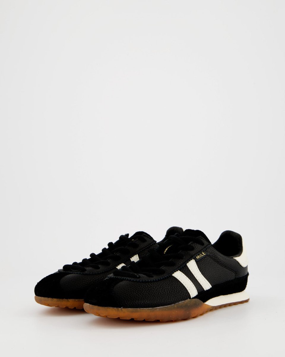 Mile Black Leather