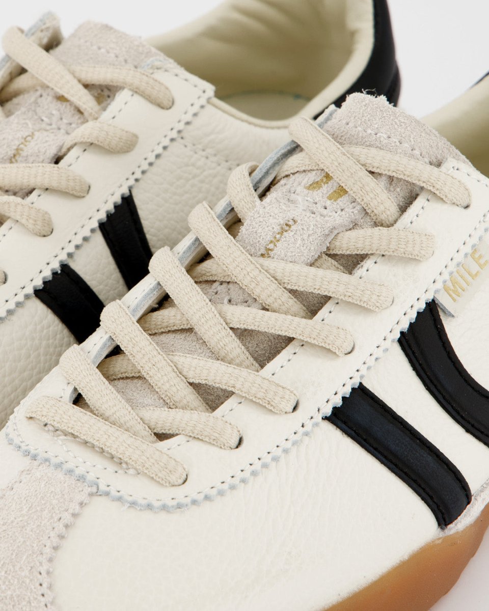 Mile White Leather