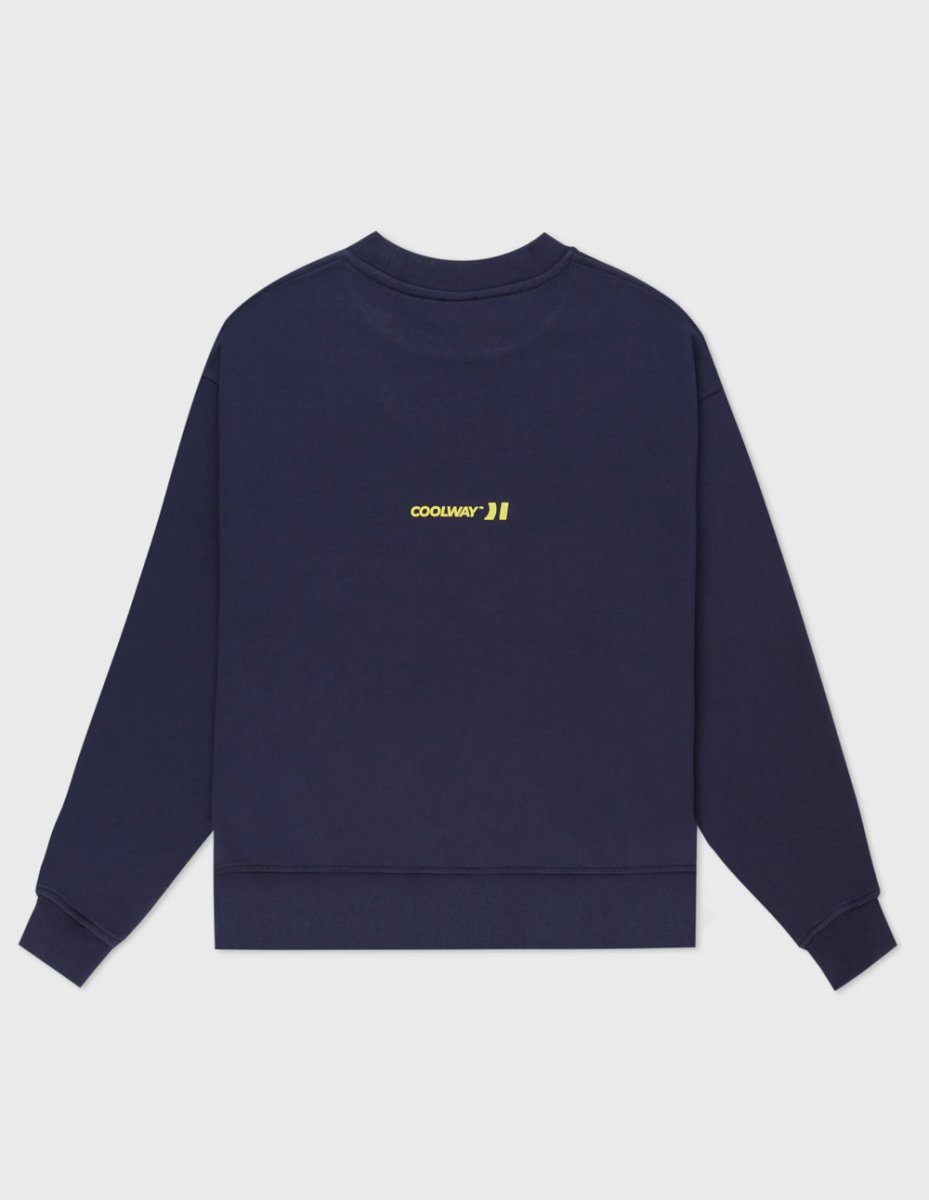 Straight Navy Crewneck