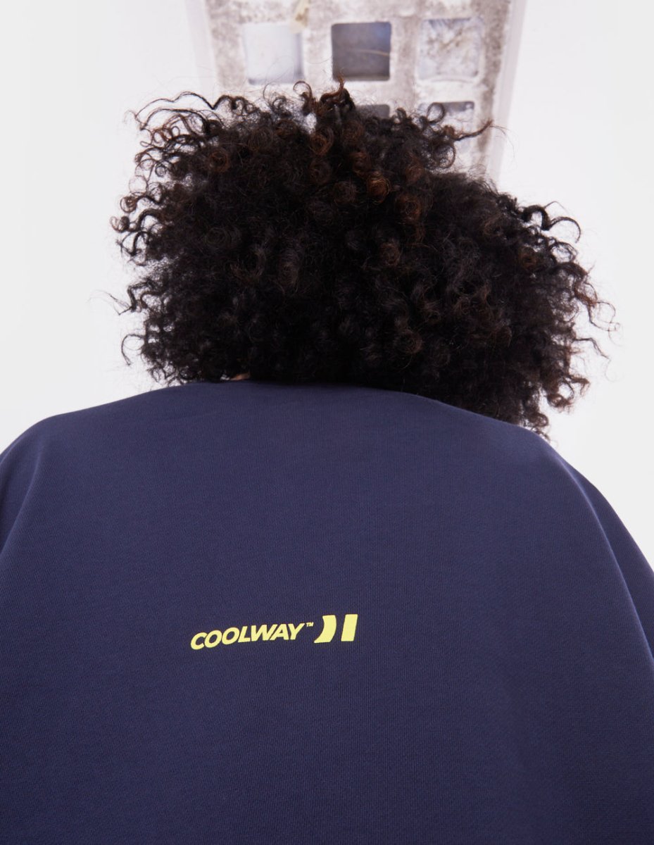Straight Navy Crewneck