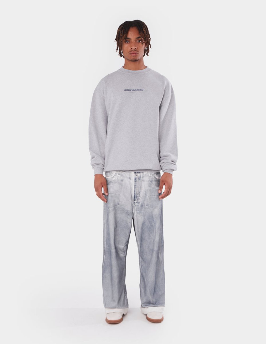 Straight Grey Crewneck
