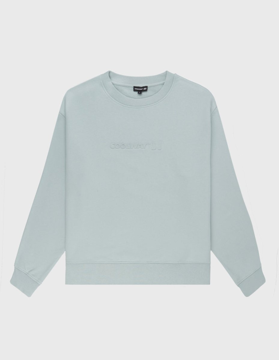 Embossed Sky Blue Crewneck