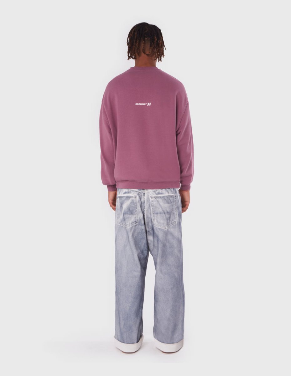 Straight Burgundy Crewneck