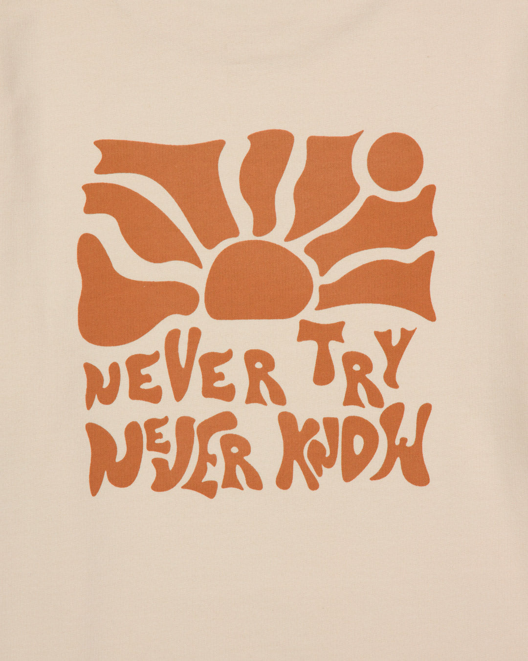 Never Hood Beige Hoodie