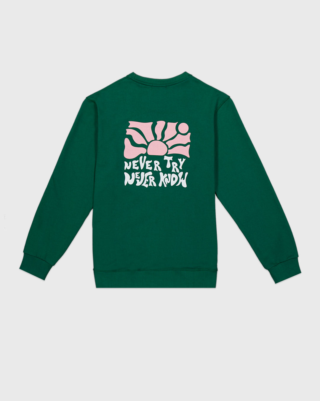 Never Hood Green Hoodie
