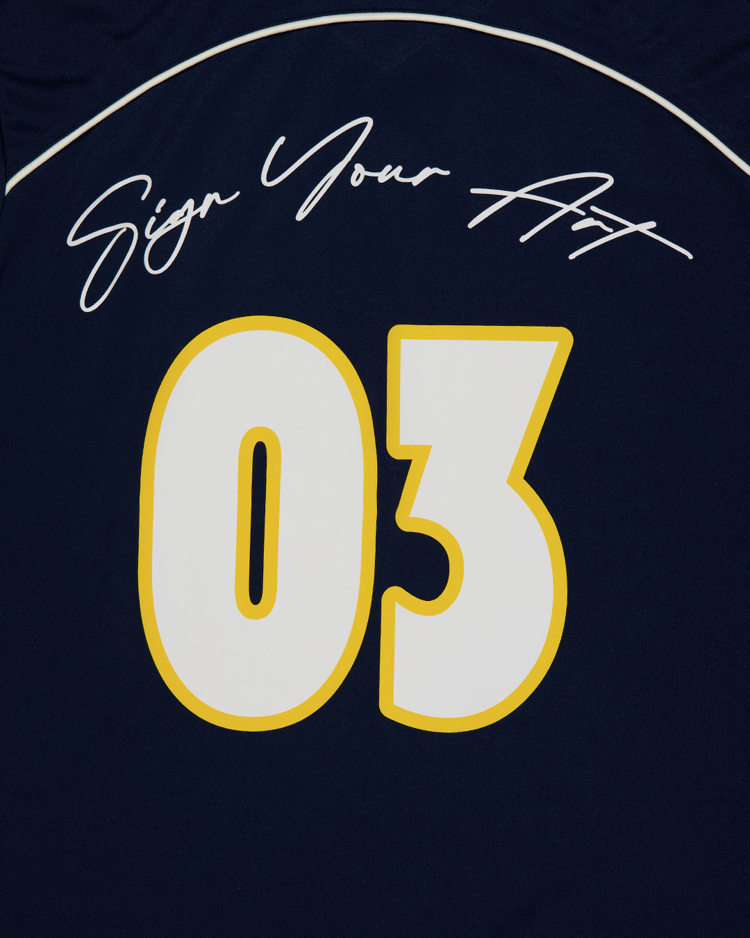 Navy Ink Football Tee