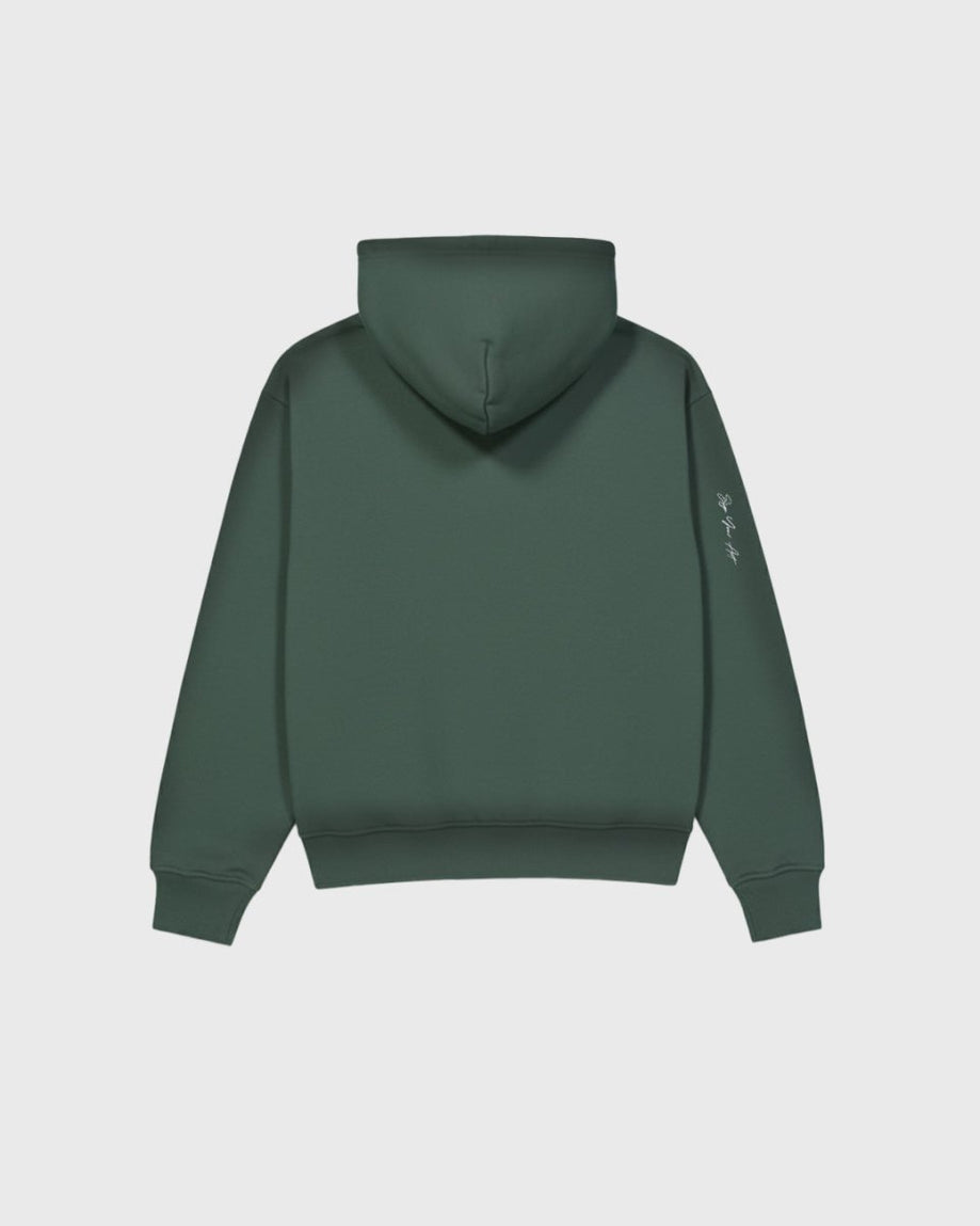 Break Green Zipped Hoodie