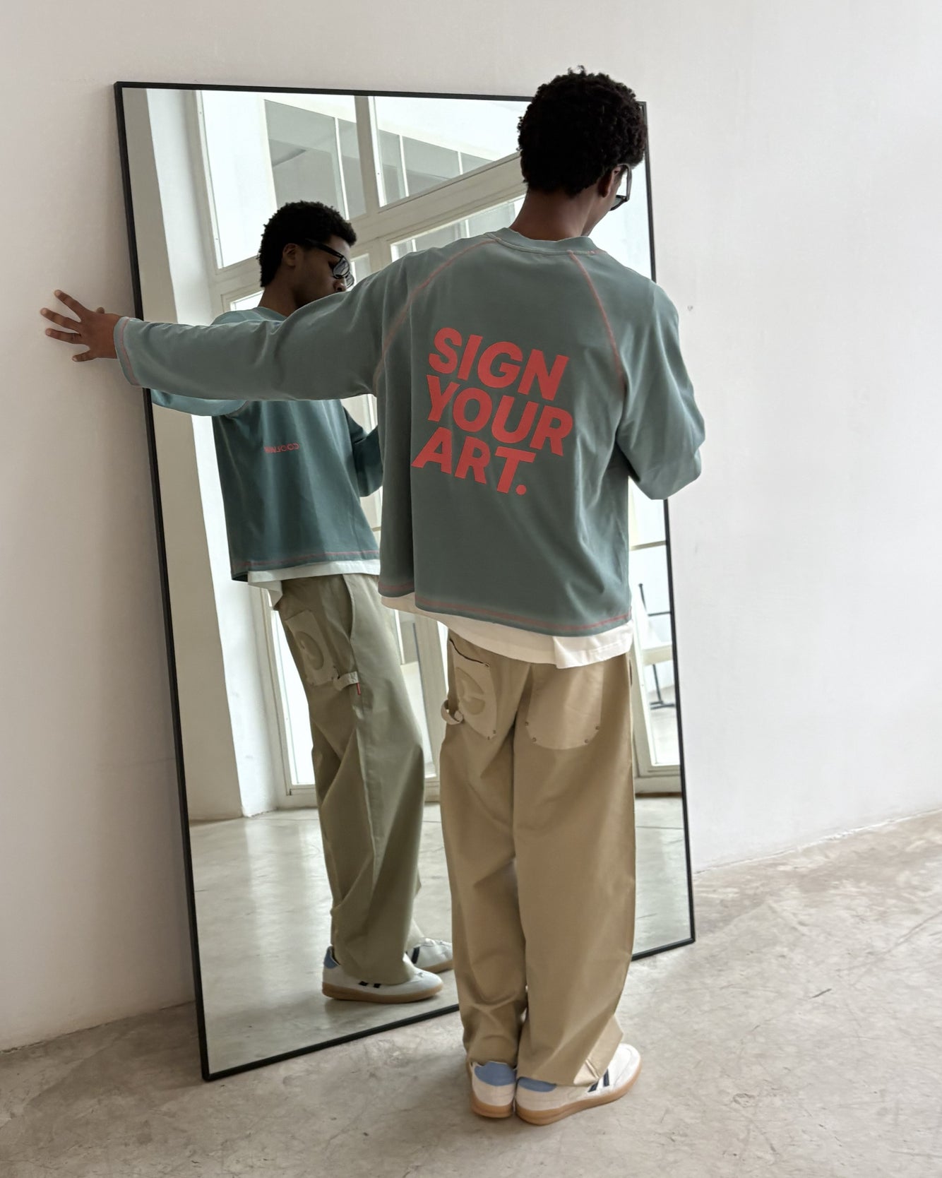 Split Aqua Long Sleeve