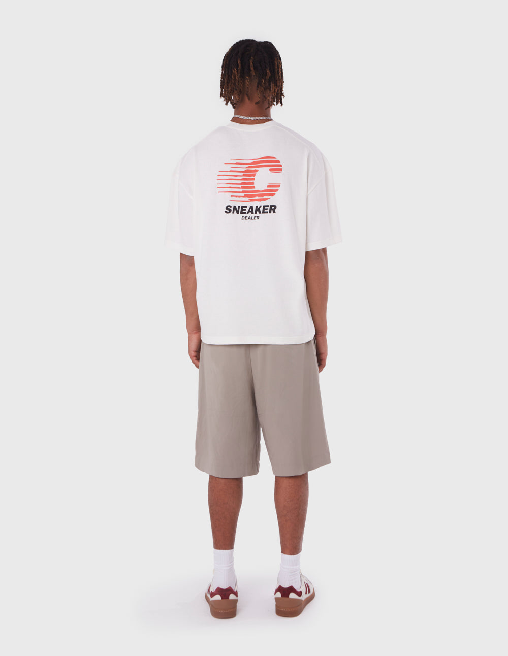 RACER WHITE T-SHIRT